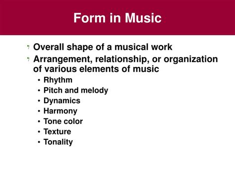 Form Definition in Music: A Multi-Layered Exploration