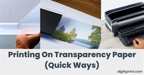 how to print on transparency paper and the future of printed materials